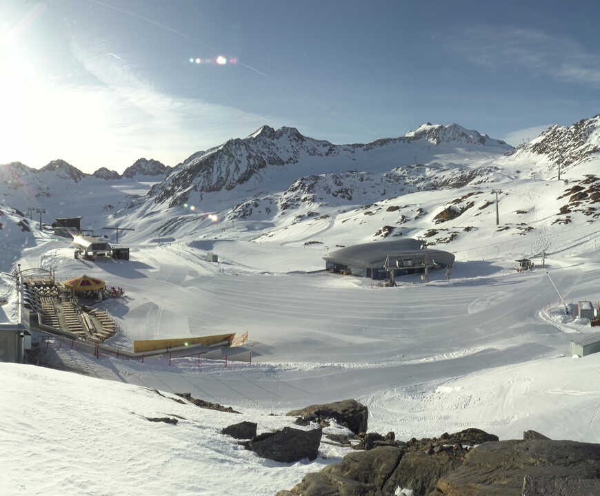 Archiv Foto Webcam Bergstation Gletscherexpress (Pitztaler Gletscher)