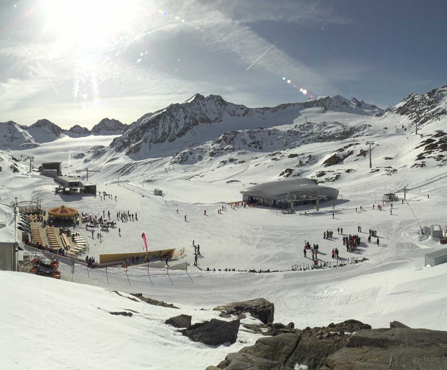 Archiv Foto Webcam Bergstation Gletscherexpress (Pitztaler Gletscher)