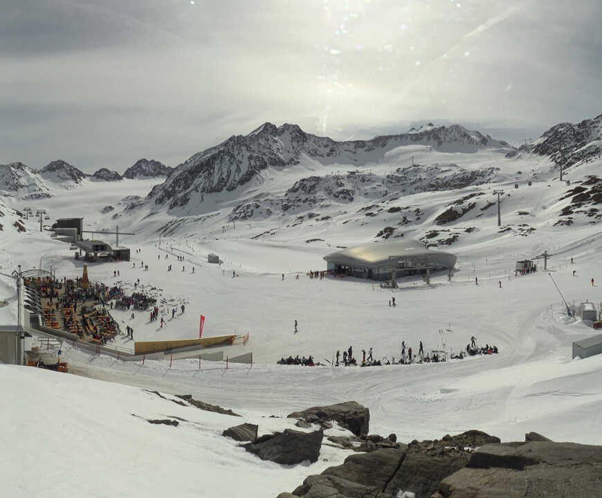 Archiv Foto Webcam Bergstation Gletscherexpress (Pitztaler Gletscher)