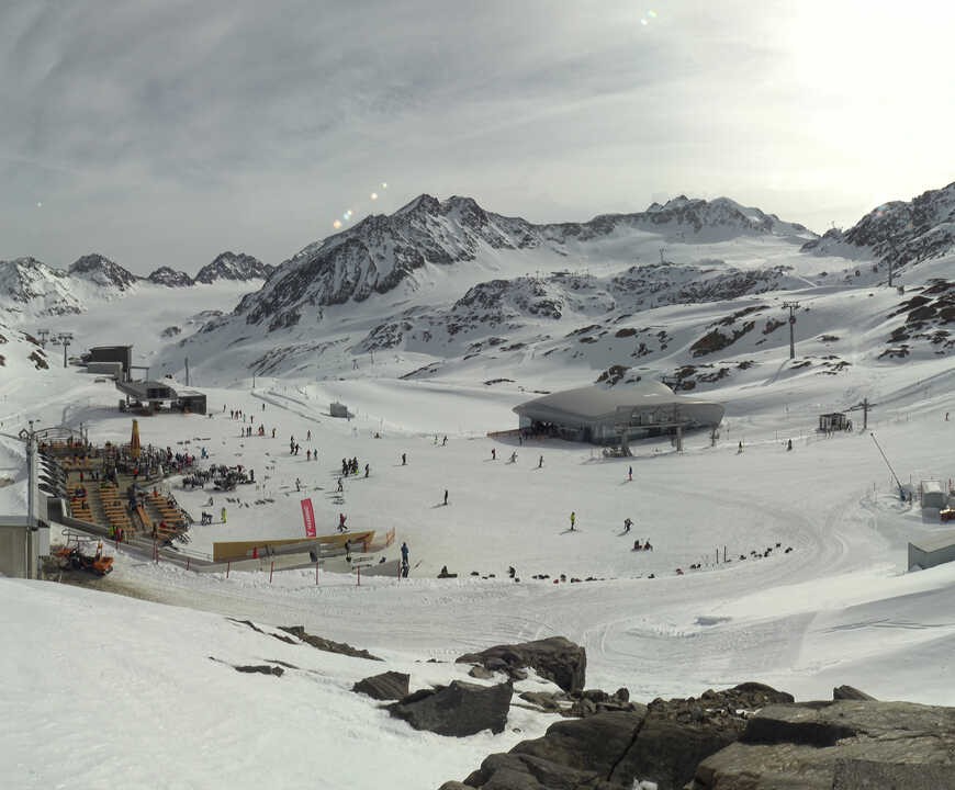Archiv Foto Webcam Bergstation Gletscherexpress (Pitztaler Gletscher)