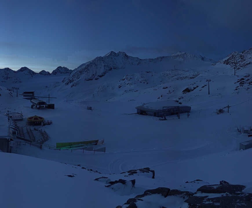 Archiv Foto Webcam Bergstation Gletscherexpress (Pitztaler Gletscher)