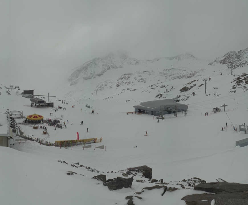Archiv Foto Webcam Bergstation Gletscherexpress (Pitztaler Gletscher)