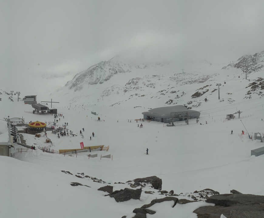 Archiv Foto Webcam Bergstation Gletscherexpress (Pitztaler Gletscher)