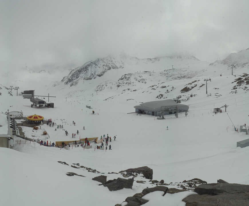 Archiv Foto Webcam Bergstation Gletscherexpress (Pitztaler Gletscher)
