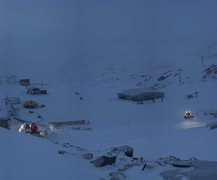 Archiv Foto Webcam Bergstation Gletscherexpress (Pitztaler Gletscher)