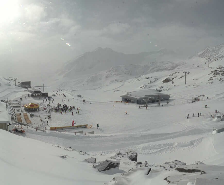 Archiv Foto Webcam Bergstation Gletscherexpress (Pitztaler Gletscher)