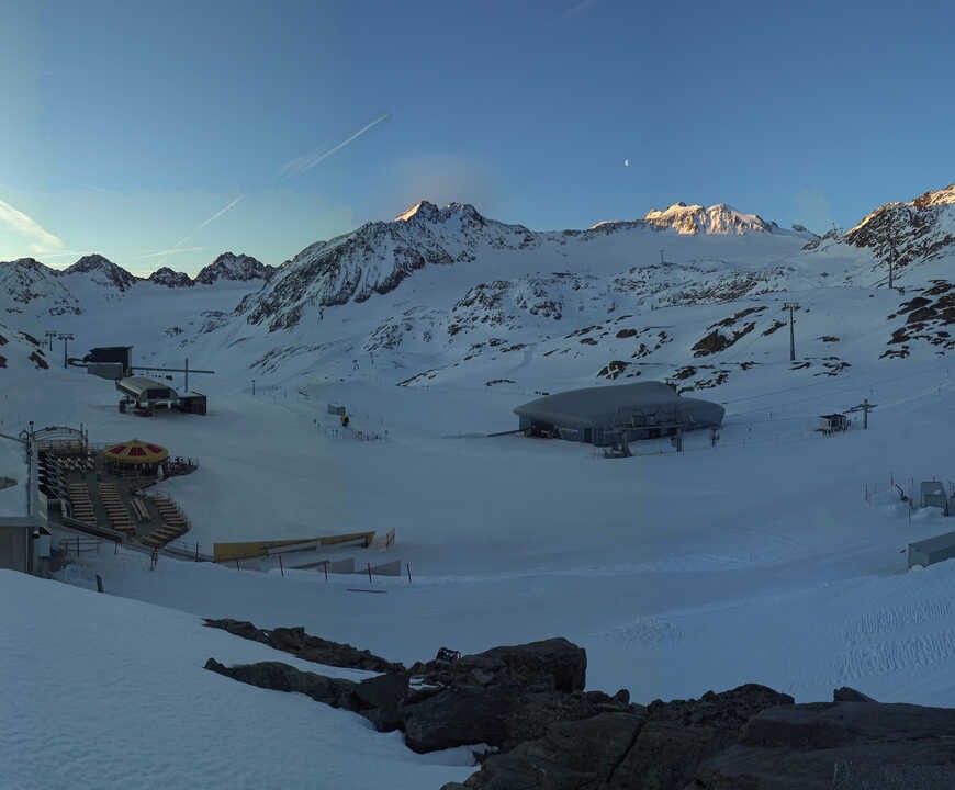 Archiv Foto Webcam Bergstation Gletscherexpress (Pitztaler Gletscher)