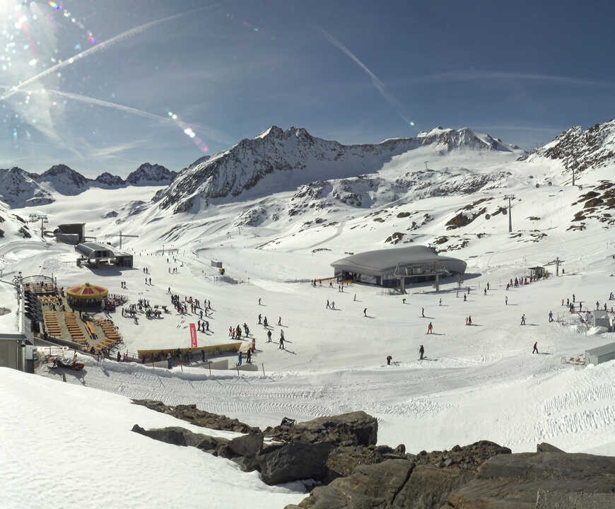 Archiv Foto Webcam Bergstation Gletscherexpress (Pitztaler Gletscher)