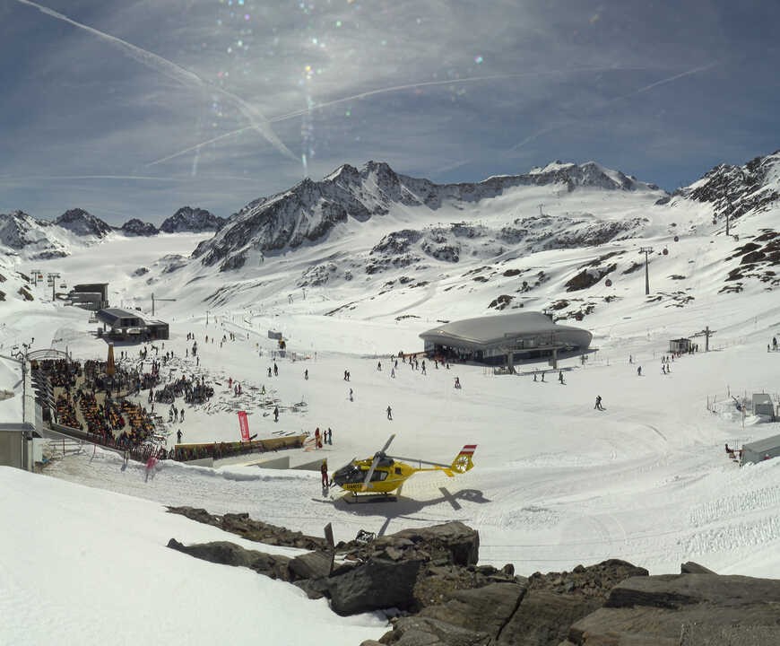 Archiv Foto Webcam Bergstation Gletscherexpress (Pitztaler Gletscher)