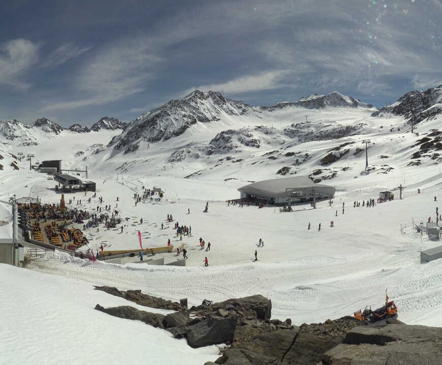 Archiv Foto Webcam Bergstation Gletscherexpress (Pitztaler Gletscher)