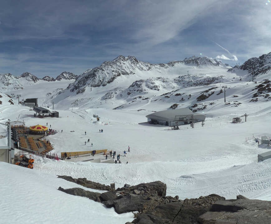 Archiv Foto Webcam Bergstation Gletscherexpress (Pitztaler Gletscher)