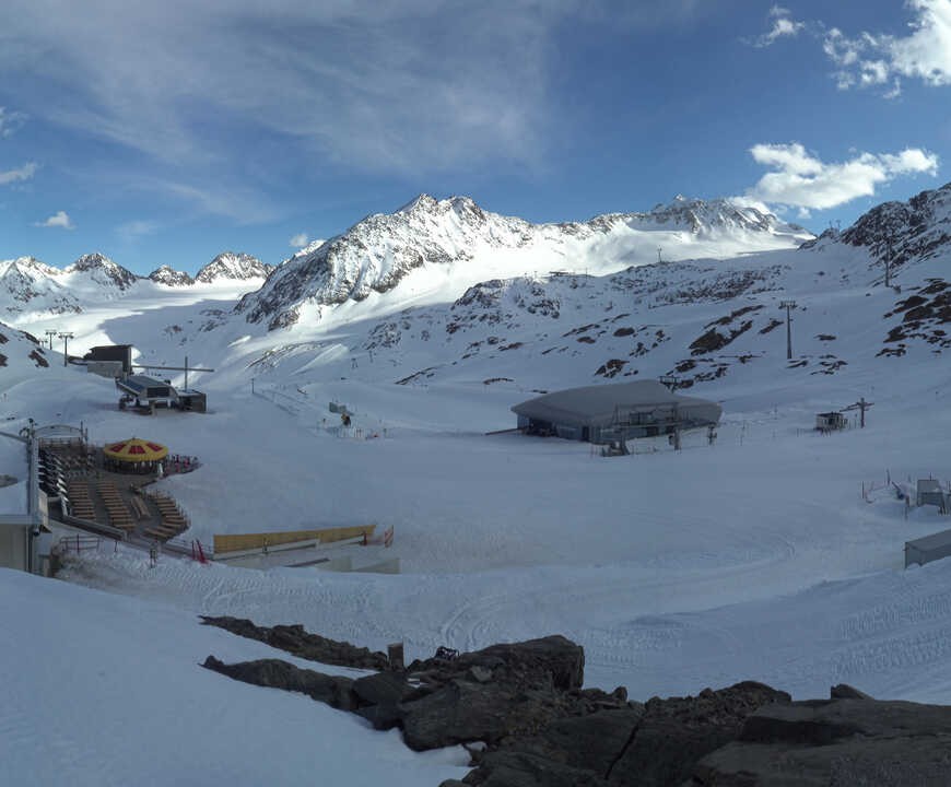 Archiv Foto Webcam Bergstation Gletscherexpress (Pitztaler Gletscher)