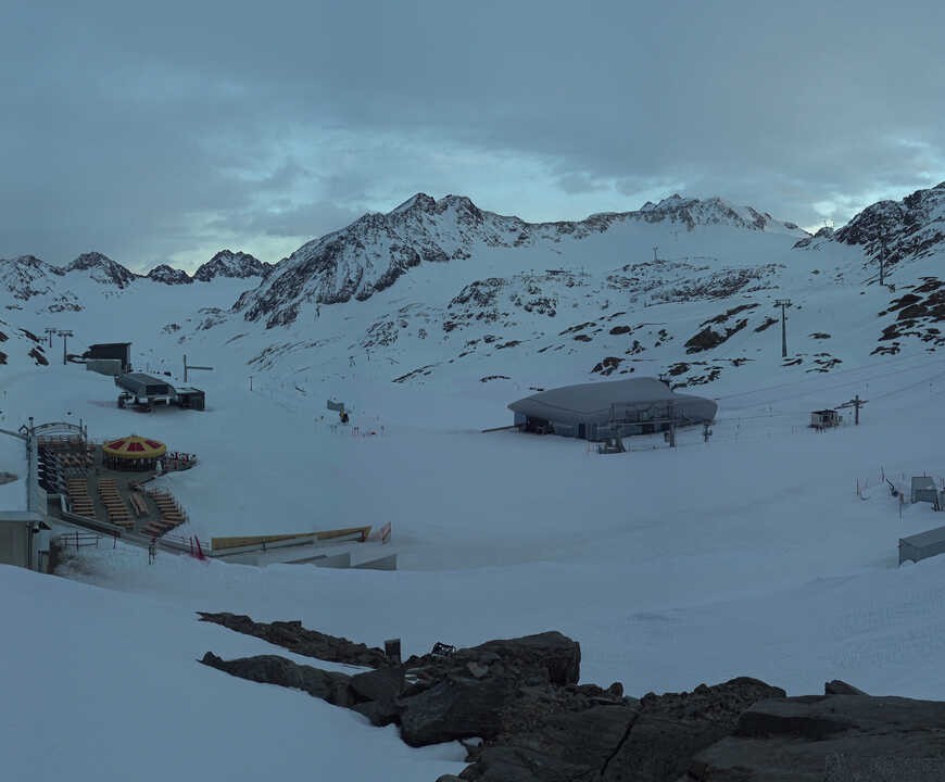 Archiv Foto Webcam Bergstation Gletscherexpress (Pitztaler Gletscher)