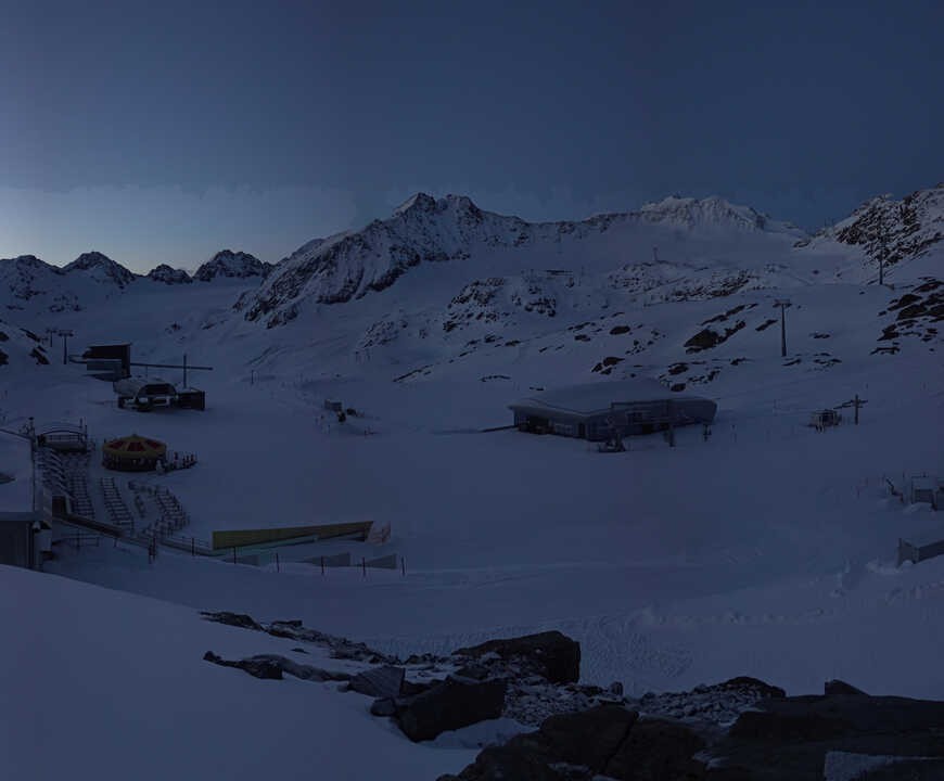 Archiv Foto Webcam Bergstation Gletscherexpress (Pitztaler Gletscher)