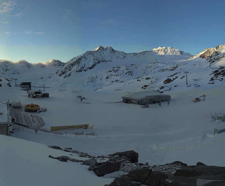 Archiv Foto Webcam Bergstation Gletscherexpress (Pitztaler Gletscher)