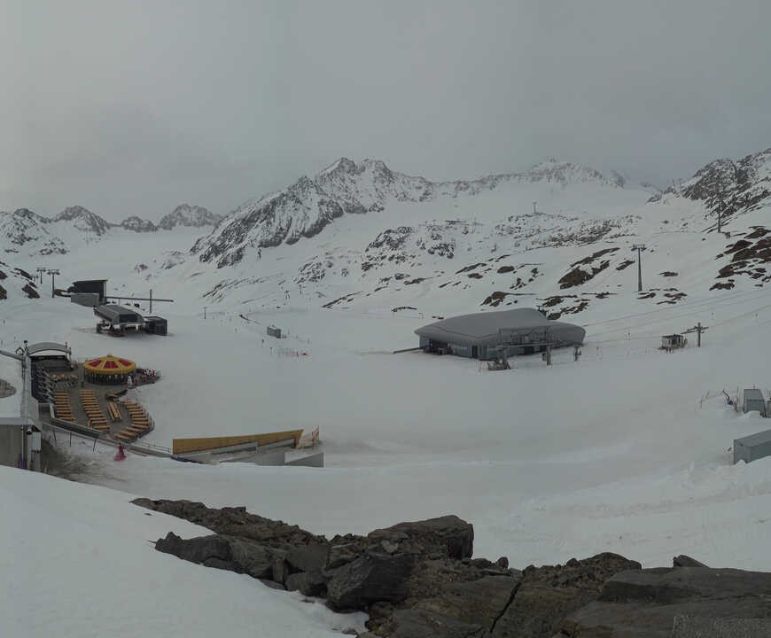 Archiv Foto Webcam Bergstation Gletscherexpress (Pitztaler Gletscher)