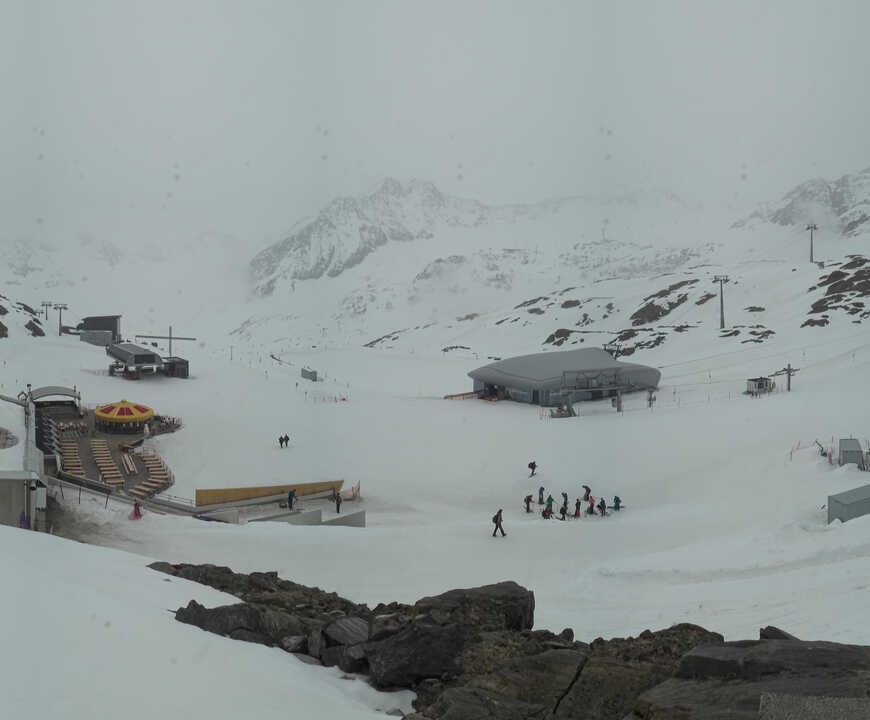 Archiv Foto Webcam Bergstation Gletscherexpress (Pitztaler Gletscher)