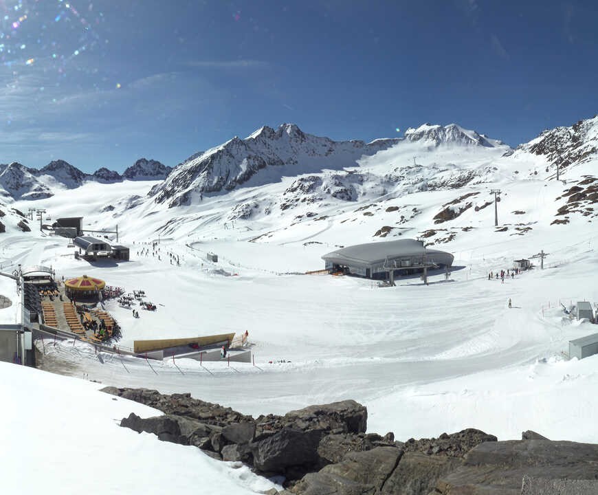 Archived image Webcam Pitztale glacier: Gletscherexpress top station