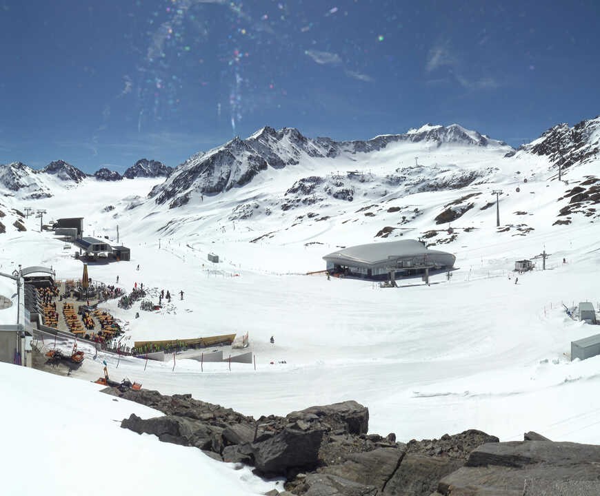 Archived image Webcam Pitztale glacier: Gletscherexpress top station