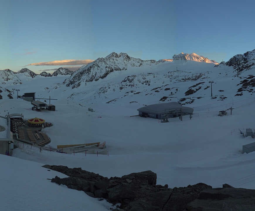 Archiv Foto Webcam Bergstation Gletscherexpress (Pitztaler Gletscher)