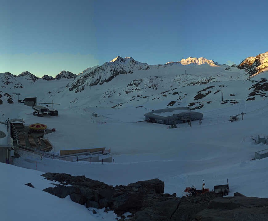 Archiv Foto Webcam Bergstation Gletscherexpress (Pitztaler Gletscher)
