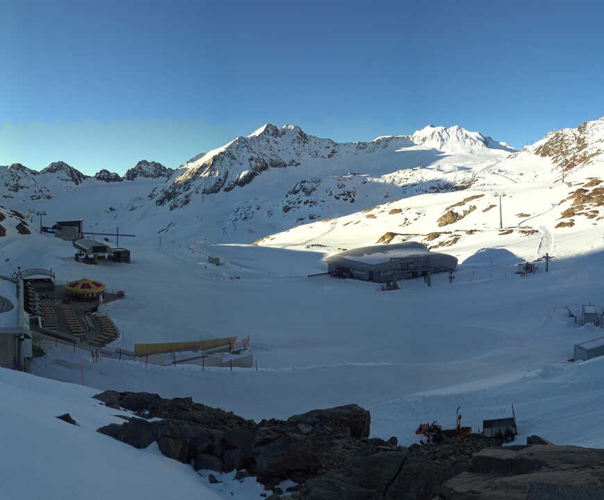 Archiv Foto Webcam Bergstation Gletscherexpress (Pitztaler Gletscher)