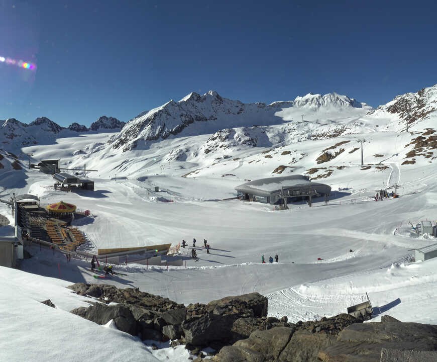 Archiv Foto Webcam Bergstation Gletscherexpress (Pitztaler Gletscher)