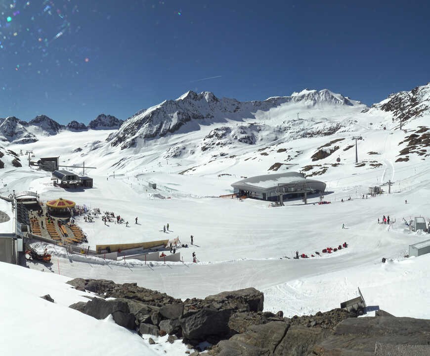 Archiv Foto Webcam Bergstation Gletscherexpress (Pitztaler Gletscher)