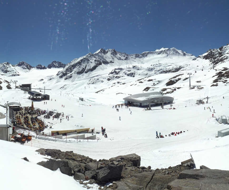 Archiv Foto Webcam Bergstation Gletscherexpress (Pitztaler Gletscher)