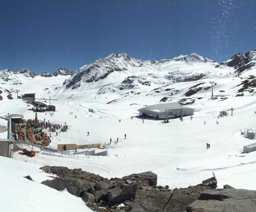 Archiv Foto Webcam Bergstation Gletscherexpress (Pitztaler Gletscher)