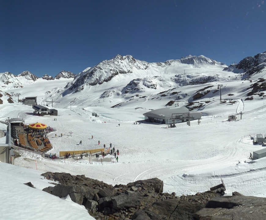 Archiv Foto Webcam Bergstation Gletscherexpress (Pitztaler Gletscher)