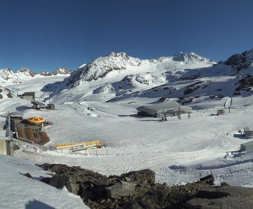 Archiv Foto Webcam Bergstation Gletscherexpress (Pitztaler Gletscher)