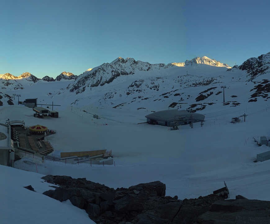Archiv Foto Webcam Bergstation Gletscherexpress (Pitztaler Gletscher)