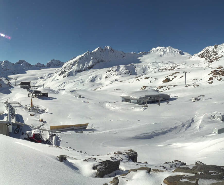 Archiv Foto Webcam Bergstation Gletscherexpress (Pitztaler Gletscher)