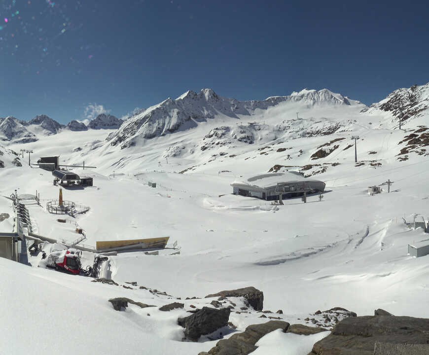 Archiv Foto Webcam Bergstation Gletscherexpress (Pitztaler Gletscher)