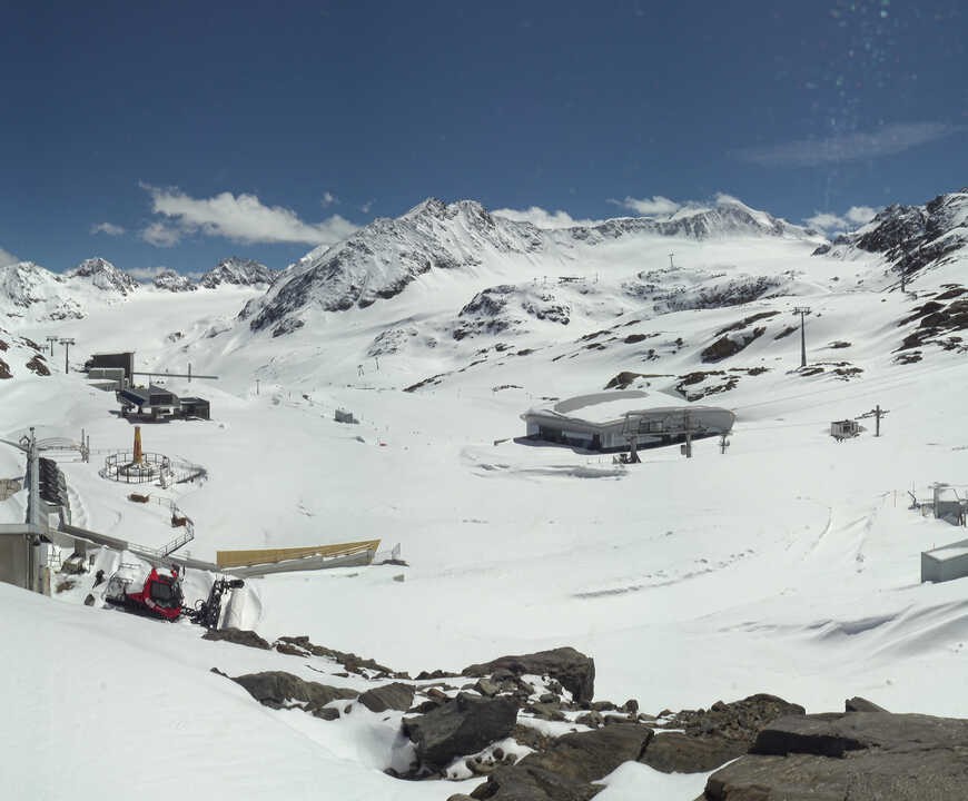 Archiv Foto Webcam Bergstation Gletscherexpress (Pitztaler Gletscher)
