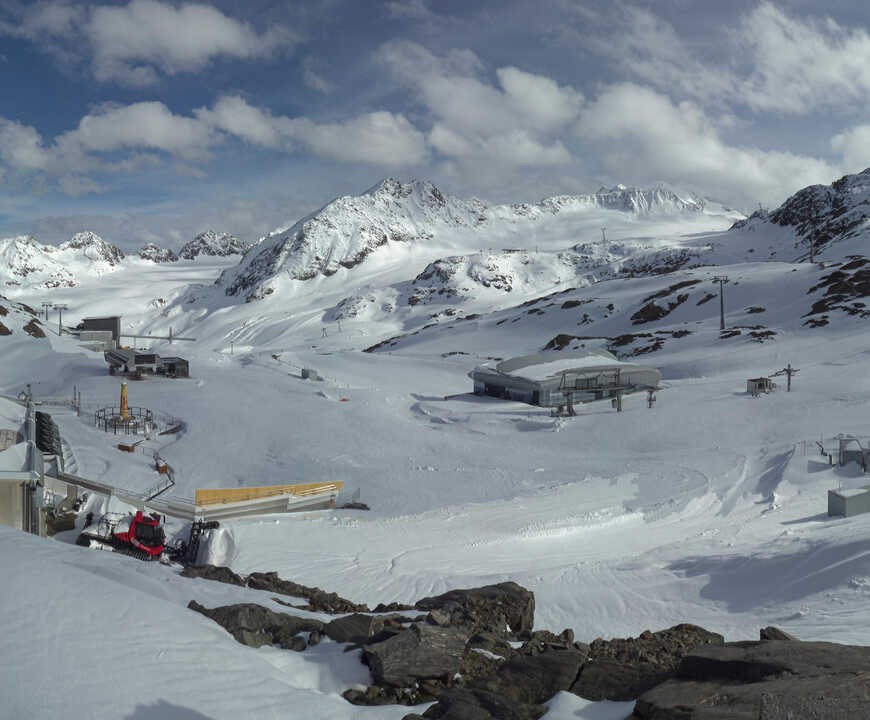 Archiv Foto Webcam Bergstation Gletscherexpress (Pitztaler Gletscher)