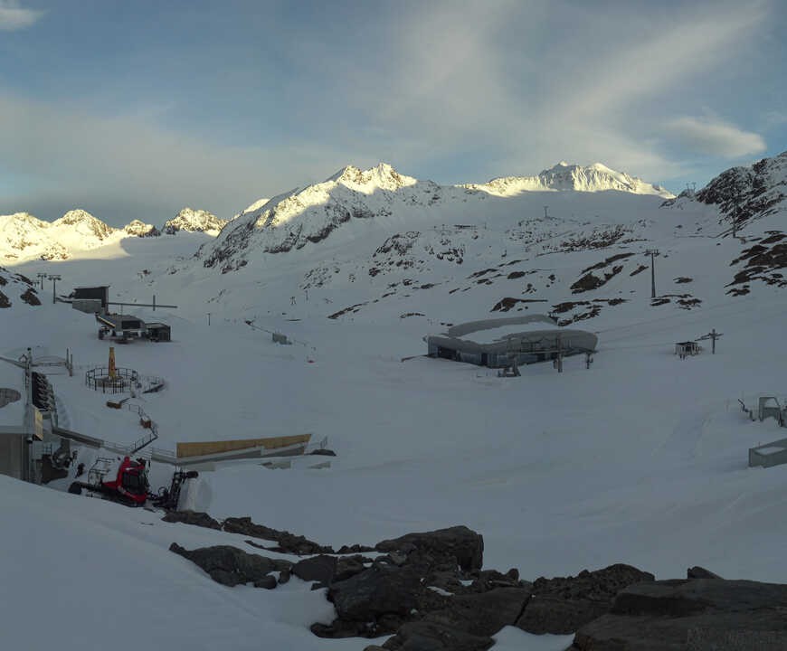 Archiv Foto Webcam Bergstation Gletscherexpress (Pitztaler Gletscher)