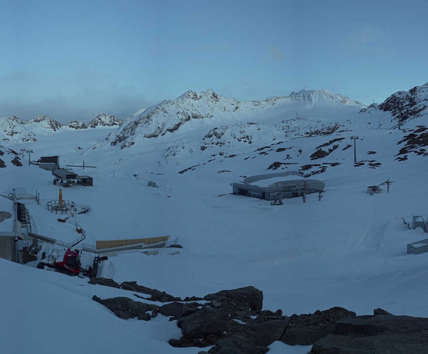 Archiv Foto Webcam Bergstation Gletscherexpress (Pitztaler Gletscher)
