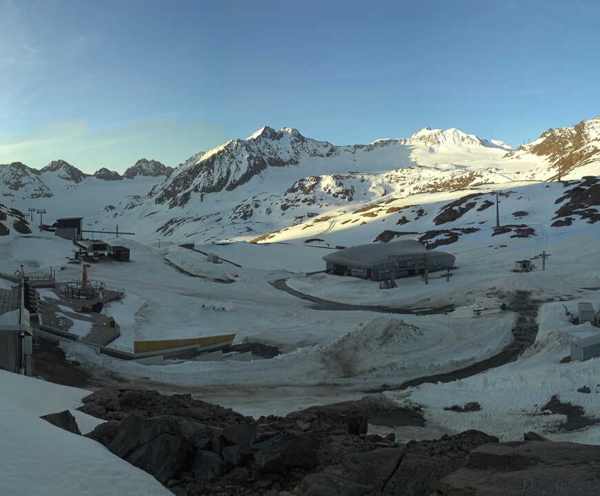 Archiv Foto Webcam Bergstation Gletscherexpress (Pitztaler Gletscher)
