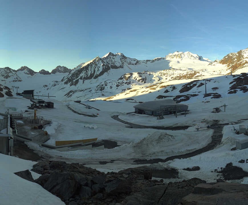 Archiv Foto Webcam Bergstation Gletscherexpress (Pitztaler Gletscher)