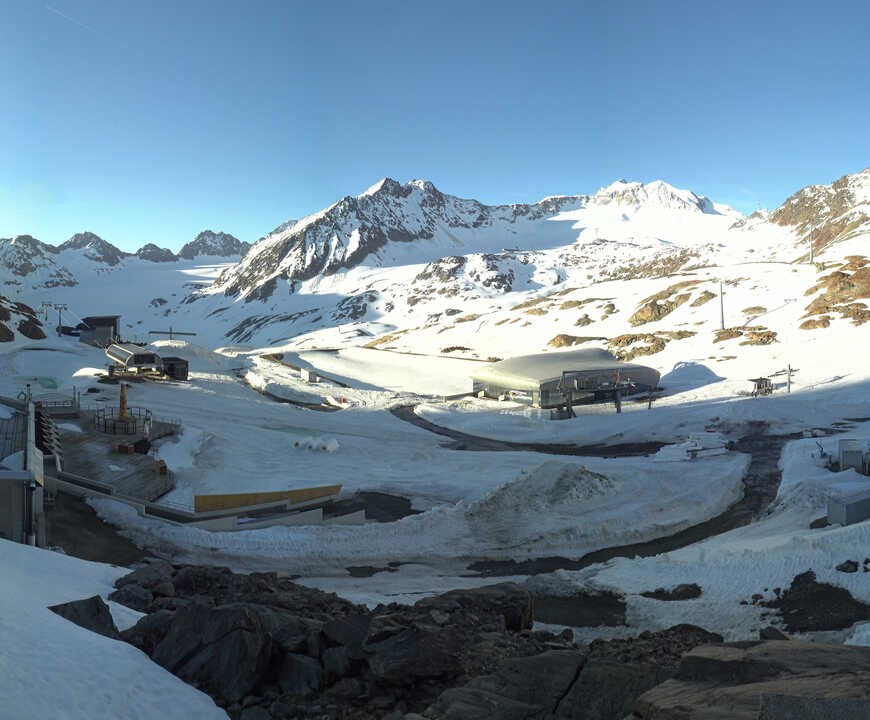 Archiv Foto Webcam Bergstation Gletscherexpress (Pitztaler Gletscher)