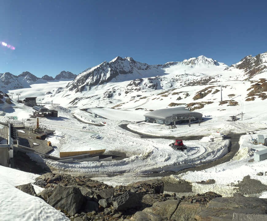 Archiv Foto Webcam Bergstation Gletscherexpress (Pitztaler Gletscher)