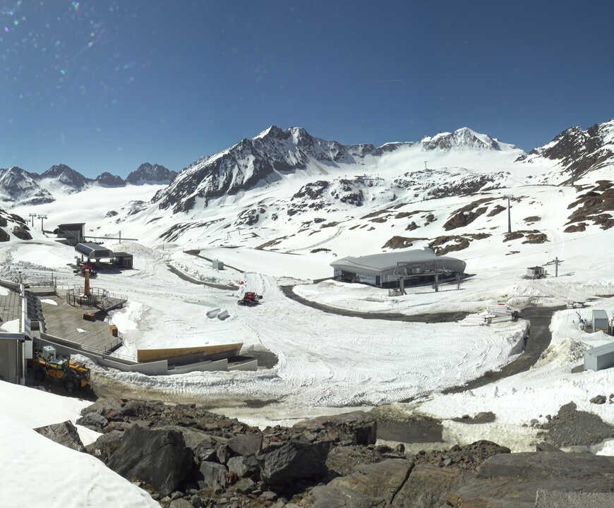 Archiv Foto Webcam Bergstation Gletscherexpress (Pitztaler Gletscher)