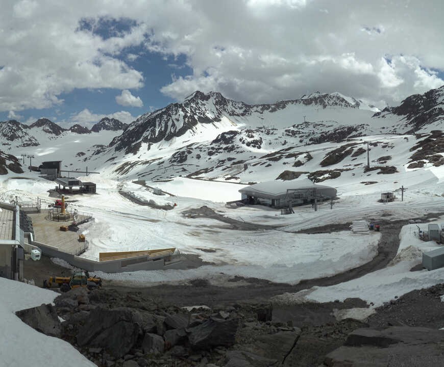Archived image Webcam Pitztale glacier: Gletscherexpress top station