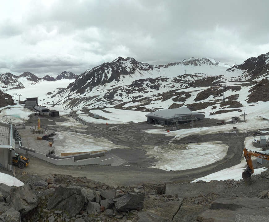Archived image Webcam Pitztale glacier: Gletscherexpress top station