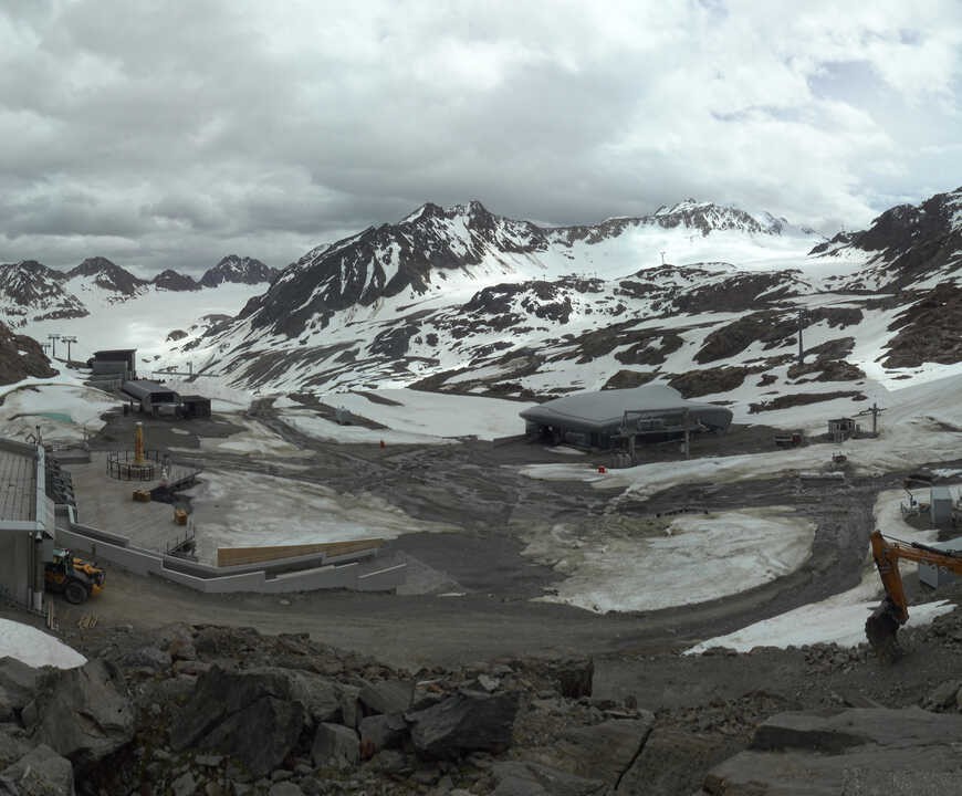 Archived image Webcam Pitztale glacier: Gletscherexpress top station
