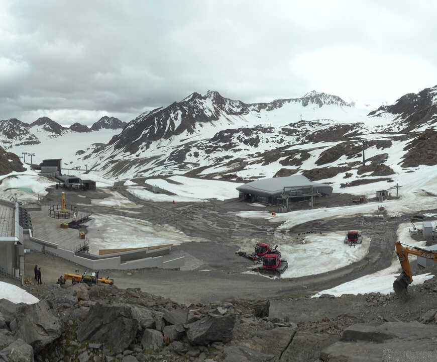 Archived image Webcam Pitztale glacier: Gletscherexpress top station