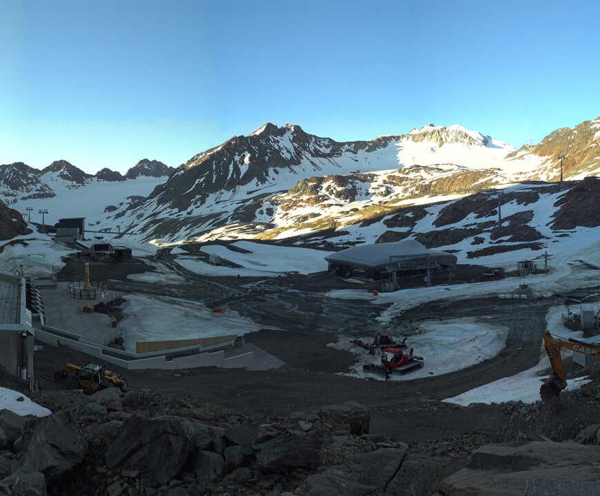 Archiv Foto Webcam Bergstation Gletscherexpress (Pitztaler Gletscher)
