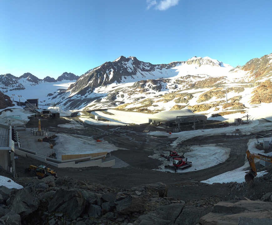 Archiv Foto Webcam Bergstation Gletscherexpress (Pitztaler Gletscher)